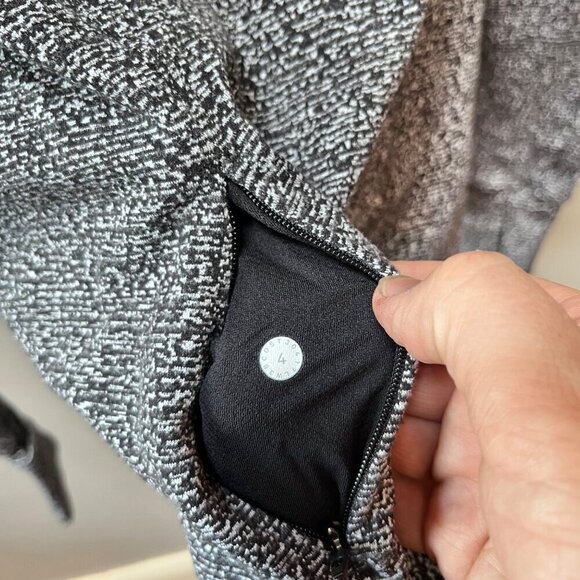 Lululemon Runderful Long Sleeve Reconnect Jacquard Running Luon White Black - Sz - Picture 6 of 6